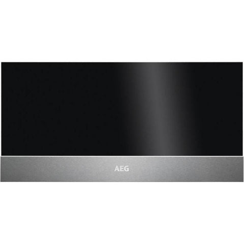 AEG KDK912924M 29cm Warming Drawer - Black Glass & Stainless Steel - Unbeatable Bathrooms
