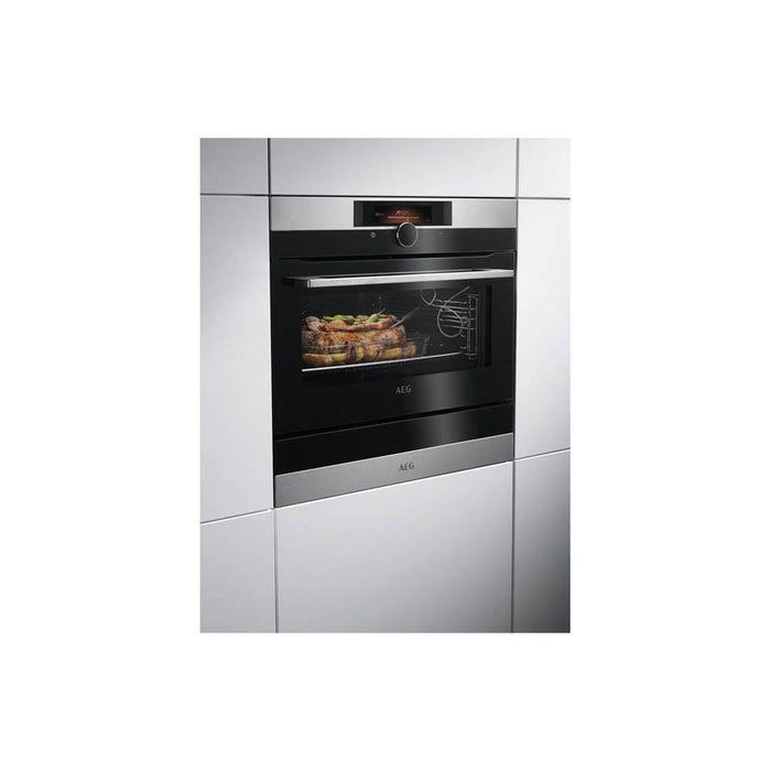 AEG KDK911424M 14cm Warming Drawer - Black Glass & Stainless Steel - Unbeatable Bathrooms