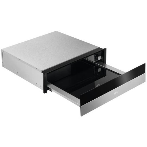 AEG KDK911424M 14cm Warming Drawer - Black Glass & Stainless Steel - Unbeatable Bathrooms