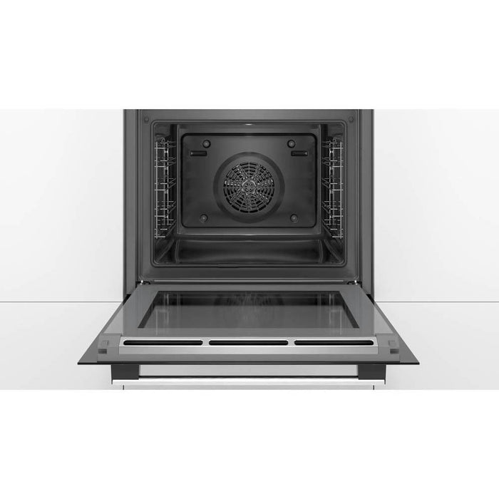 Bosch Serie 6 HRS578BS6B Built In Stainless Steel Single Pyrolytic Oven With Steam - Unbeatable Bathrooms