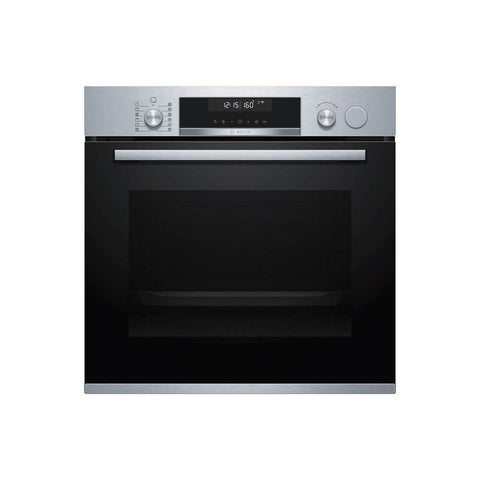 Bosch Serie 6 HRS578BS6B Built In Stainless Steel Single Pyrolytic Oven With Steam - Unbeatable Bathrooms