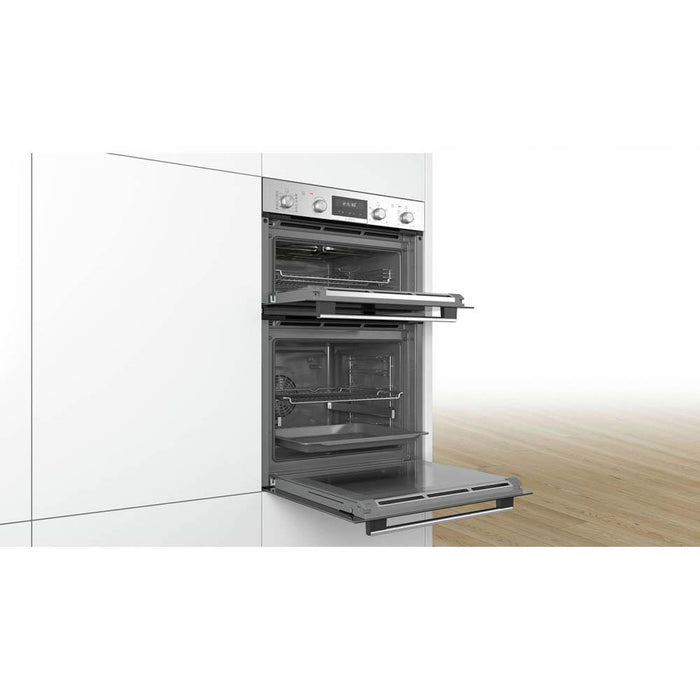 Bosch Serie 6 MBA5785S6B Stainless Steel Built In Double Pyrolytic Oven - Unbeatable Bathrooms