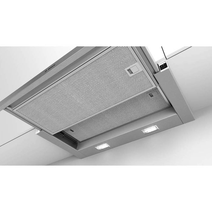 Bosch Serie 2 DFM063W56B 60cm Metallic Silver Telescopic Hood - Unbeatable Bathrooms