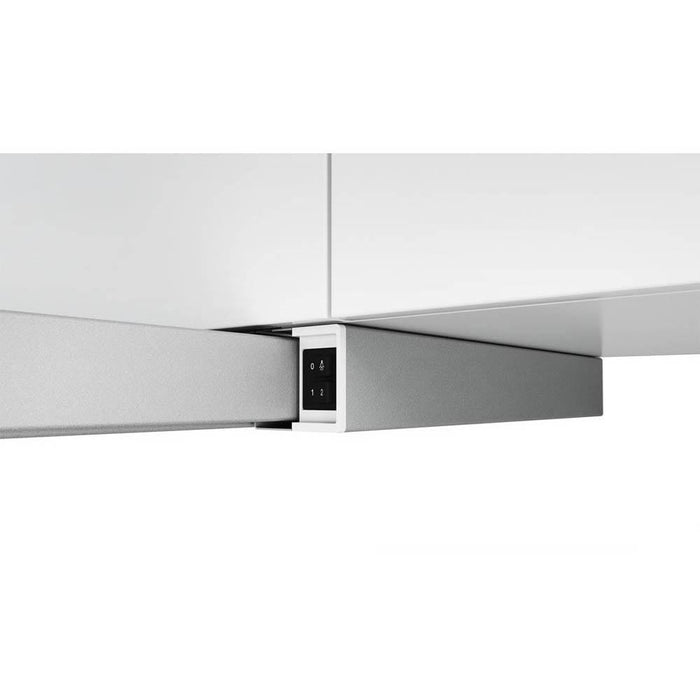 Bosch Serie 2 DFM063W56B 60cm Metallic Silver Telescopic Hood - Unbeatable Bathrooms