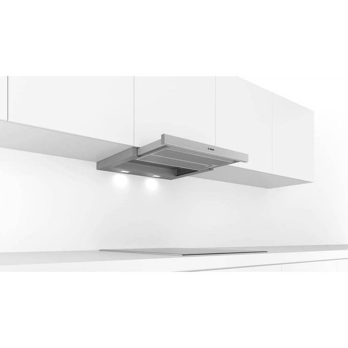 Bosch Serie 4 DFS067A51B 60cm Metallic Silver Telescopic Hood - Unbeatable Bathrooms