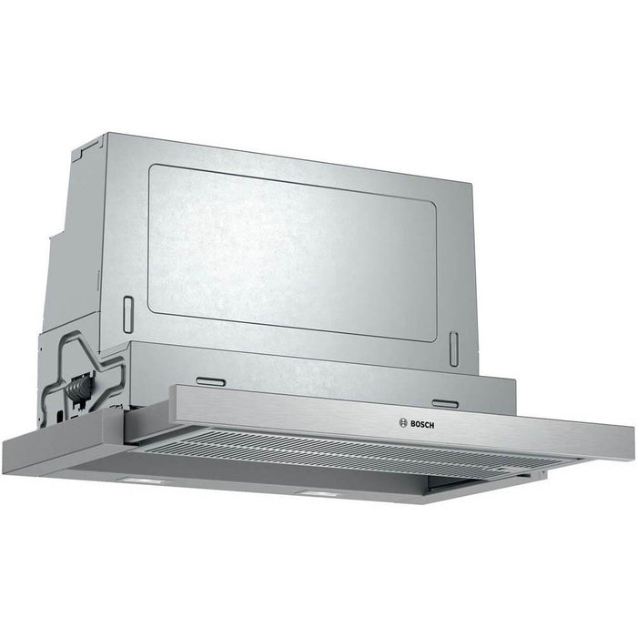 Bosch Serie 4 DFS067A51B 60cm Metallic Silver Telescopic Hood - Unbeatable Bathrooms