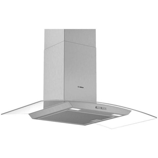 Bosch Serie 2 DWA94BC50B 90cm Stainless Steel Curved Glass Chimney Hood - Unbeatable Bathrooms