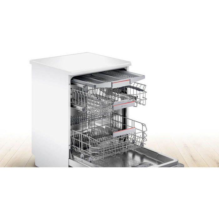 Bosch Serie 6 SMS6ZCW00G White Free Standing 14 Place Dishwasher - Unbeatable Bathrooms