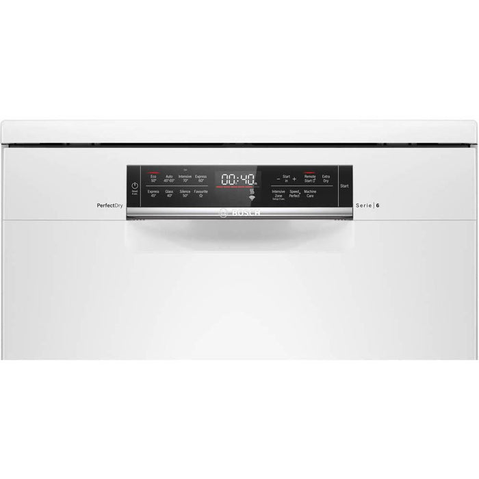 Bosch Serie 6 SMS6ZDW48G White Free Standing 13 Place Dishwasher - Unbeatable Bathrooms