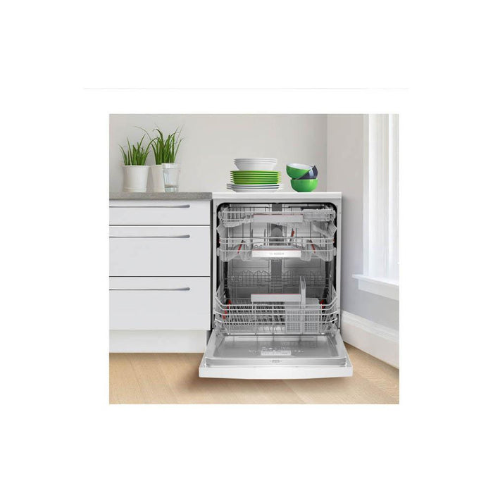 Bosch Serie 6 SMS6ZDW48G White Free Standing 13 Place Dishwasher - Unbeatable Bathrooms