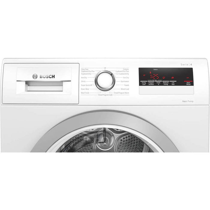 Bosch Serie 4 WTH85222GB White Free Standing 8kg Condenser Tumble Dryer - Unbeatable Bathrooms