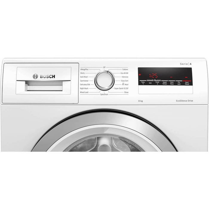 Bosch Serie 4 WAN28281GB White Free Standing 8kg 1400rpm Washing Machine - Unbeatable Bathrooms