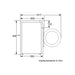 Bosch Serie 4 WAN28281GB White Free Standing 8kg 1400rpm Washing Machine - Unbeatable Bathrooms