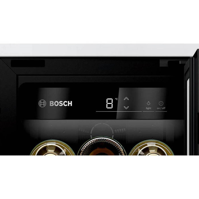 Bosch Serie 6 KUW20VHF0G Built Under Black 30cm Wine Cooler - Unbeatable Bathrooms