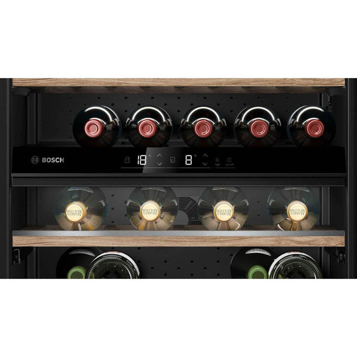 Bosch Serie 6 KUW21AHG0G Built Under Black 60cm Wine Cooler - Unbeatable Bathrooms
