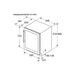 Bosch Serie 6 KUW21AHG0G Built Under Black 60cm Wine Cooler - Unbeatable Bathrooms