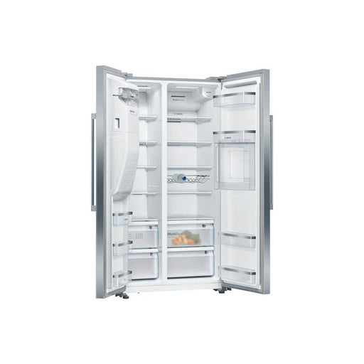 Bosch Serie 6 KAG93AIEPG Stainless Steel Free Standing Frost Free American Fridge Freezer - Unbeatable Bathrooms
