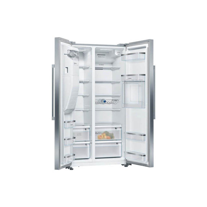 Bosch Serie 6 KAG93AIEPG Stainless Steel Free Standing Frost Free American Fridge Freezer - Unbeatable Bathrooms