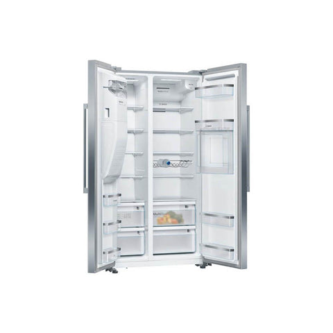 Bosch Serie 6 KAG93AIEPG Stainless Steel Free Standing Frost Free American Fridge Freezer - Unbeatable Bathrooms
