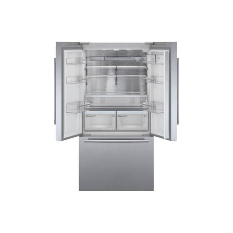 Bosch Serie 8 KFF96PIEP Stainless Steel Free Standing Frost Free 3-Door Fridge Freezer - Unbeatable Bathrooms