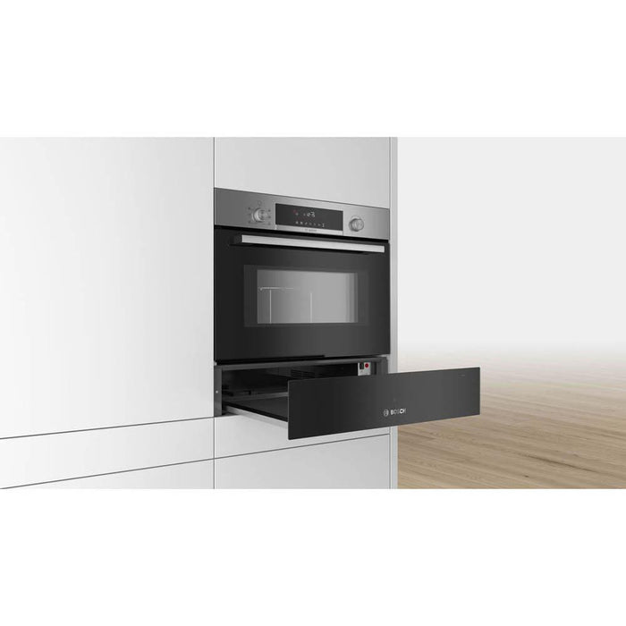 Bosch Serie 6 BIC510NB0 Black 14cm Warming Drawer - Unbeatable Bathrooms