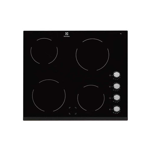 Electrolux EHF6140FOK 60cm Black Ceramic Hob - Unbeatable Bathrooms