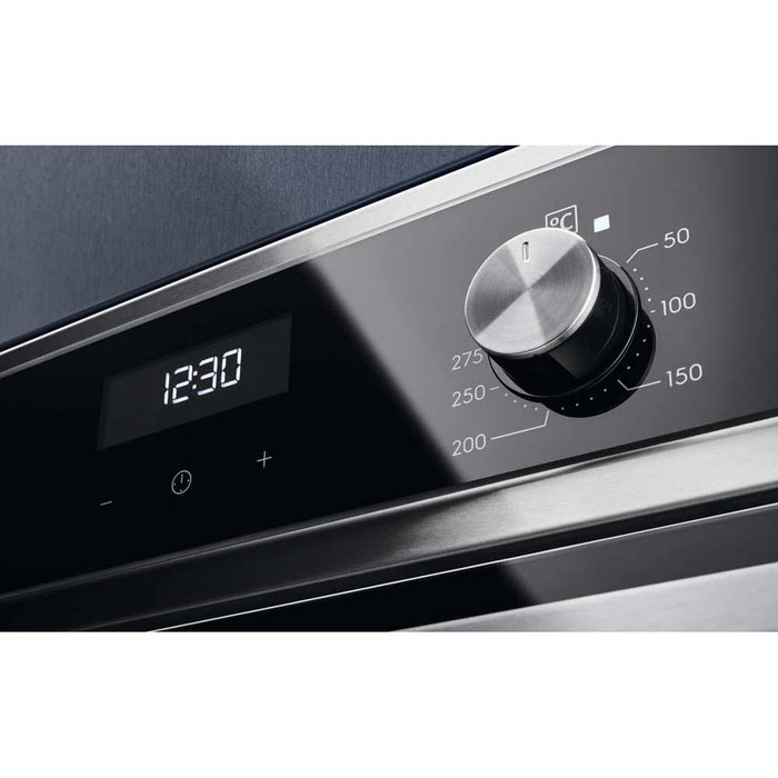 Electrolux KDFEC40UX Built Under Black & Stainless Steel Double Electric Oven - Unbeatable Bathrooms