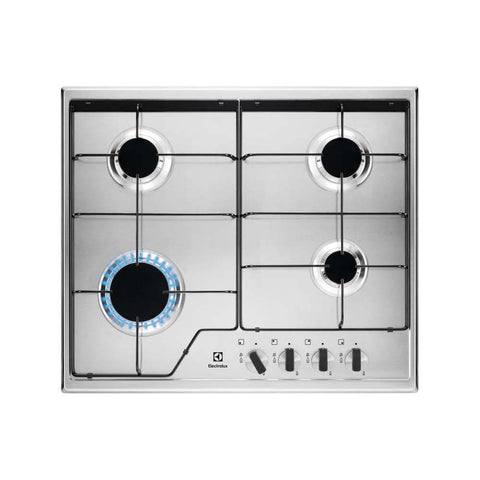 Electrolux KGS6424X Stainless Steel 60cm Gas Hob - Unbeatable Bathrooms