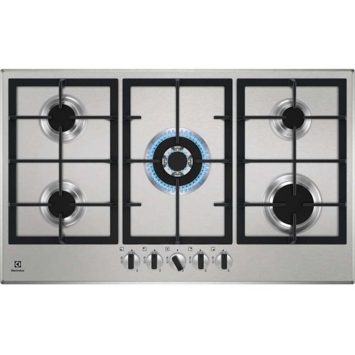 Electrolux KGS9536X Stainless Steel 85cm Gas Hob - Unbeatable Bathrooms
