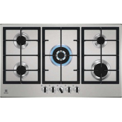 Electrolux KGS9536X Stainless Steel 85cm Gas Hob - Unbeatable Bathrooms