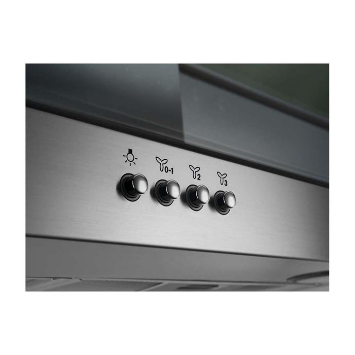 Electrolux LFL327A 60cm Stainless Steel Flat Glass Chimney Hood - Unbeatable Bathrooms