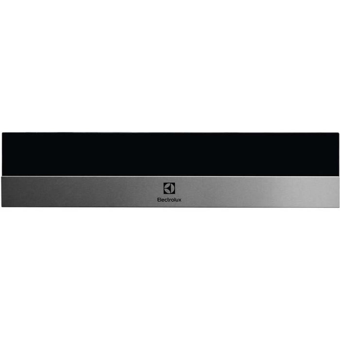 Electrolux EBD4X 14cm Black Glass and Stainless Steel Warming Drawer - Unbeatable Bathrooms