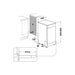 Hotpoint HSFE 1B19 UK N Free Standing 10 Place Slimline Dishwasher - Unbeatable Bathrooms