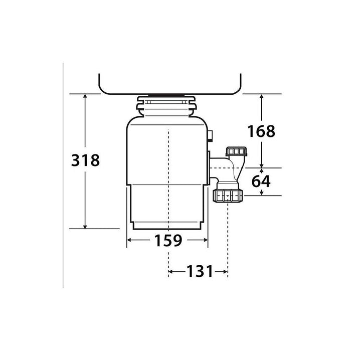 InSinkErator Model 46 Black Waste Disposal Unit & Air Switch - Unbeatable Bathrooms