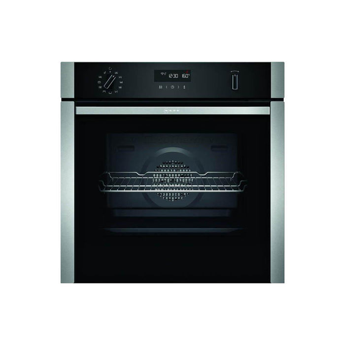 Neff N50 B2ACH7HH0B Stainless Steel Built In Single Pyrolytic Oven - Unbeatable Bathrooms