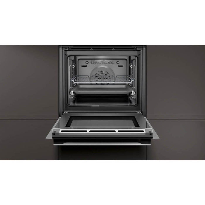 Neff N50 B2ACH7HH0B Stainless Steel Built In Single Pyrolytic Oven - Unbeatable Bathrooms