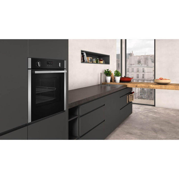 Neff N50 B2ACH7HH0B Stainless Steel Built In Single Pyrolytic Oven - Unbeatable Bathrooms