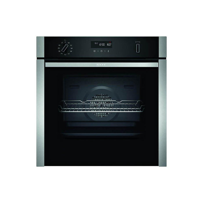 Neff N50 B4ACM5HH0B Stainless Steel Built In Single Electric Oven - Unbeatable Bathrooms