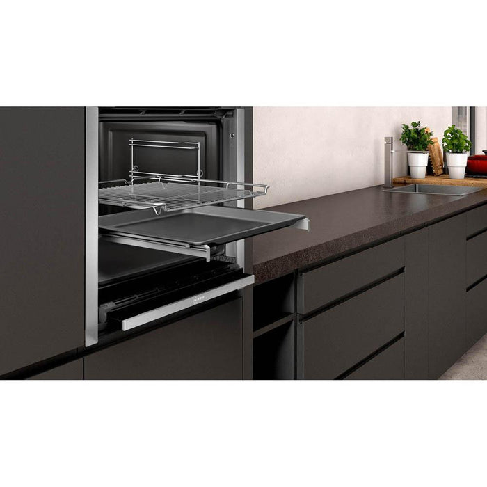 Neff N50 B4ACM5HH0B Stainless Steel Built In Single Electric Oven - Unbeatable Bathrooms