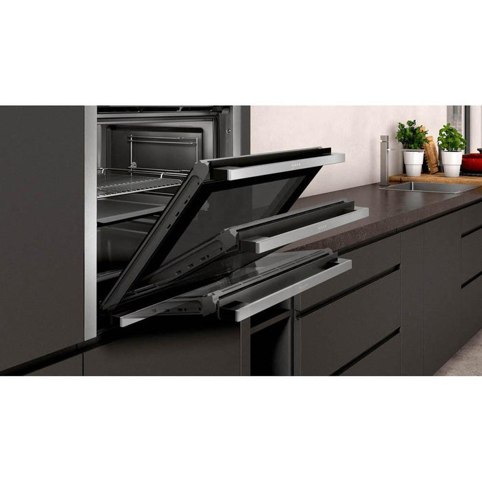 Neff N50 B4ACM5HH0B Stainless Steel Built In Single Electric Oven - Unbeatable Bathrooms