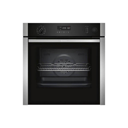 Neff N50 B5AVH6AH0B Stainless Steel Built In Single Slide and Hide Pyrolytic Oven with Steam - Unbeatable Bathrooms