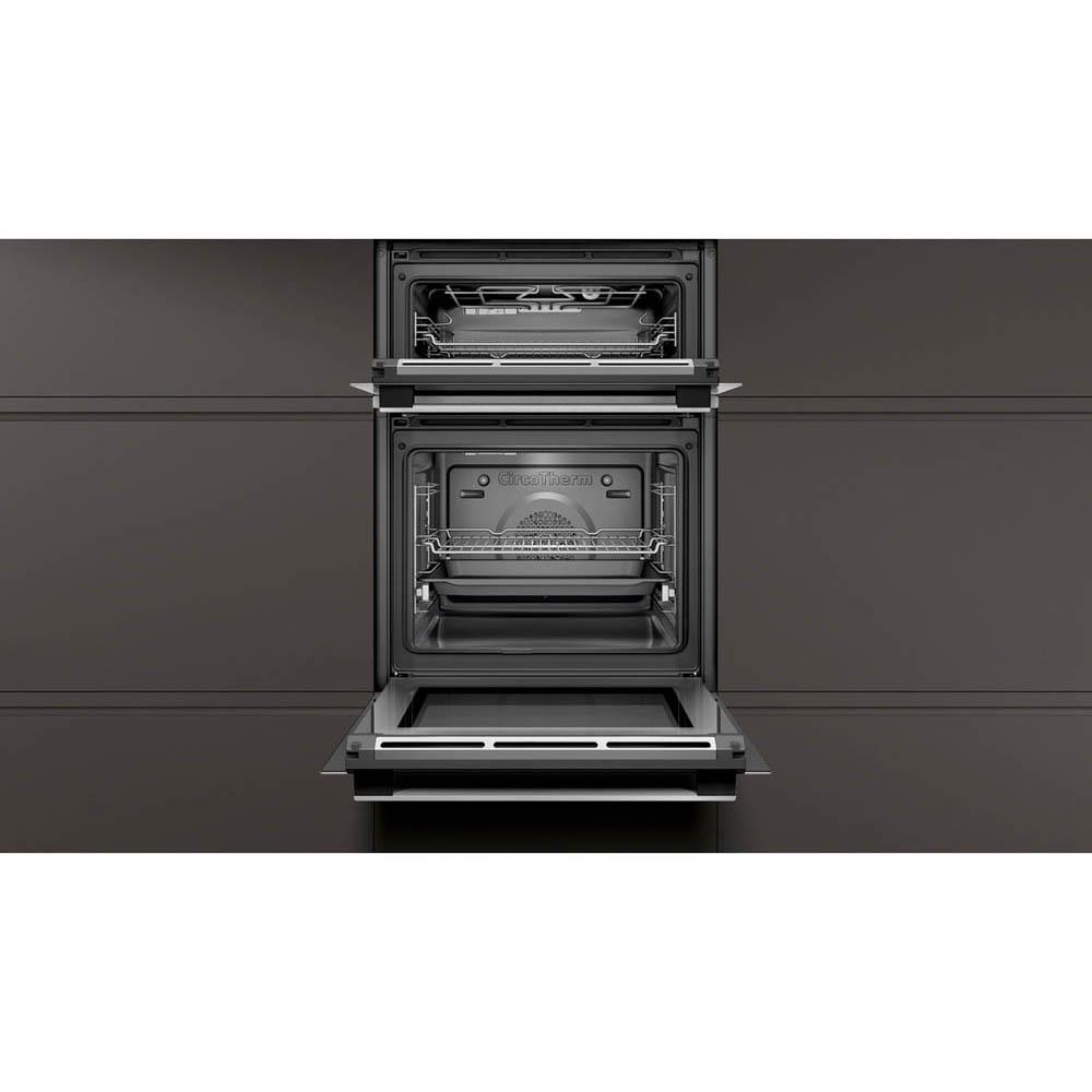Neff N50 U2ACM7HH0B Built In Double Pyrolytic Oven - Stainless Steel - Unbeatable Bathrooms