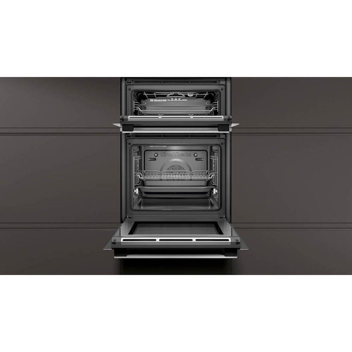 Neff N50 U2ACM7HH0B Built In Double Pyrolytic Oven - Stainless Steel - Unbeatable Bathrooms