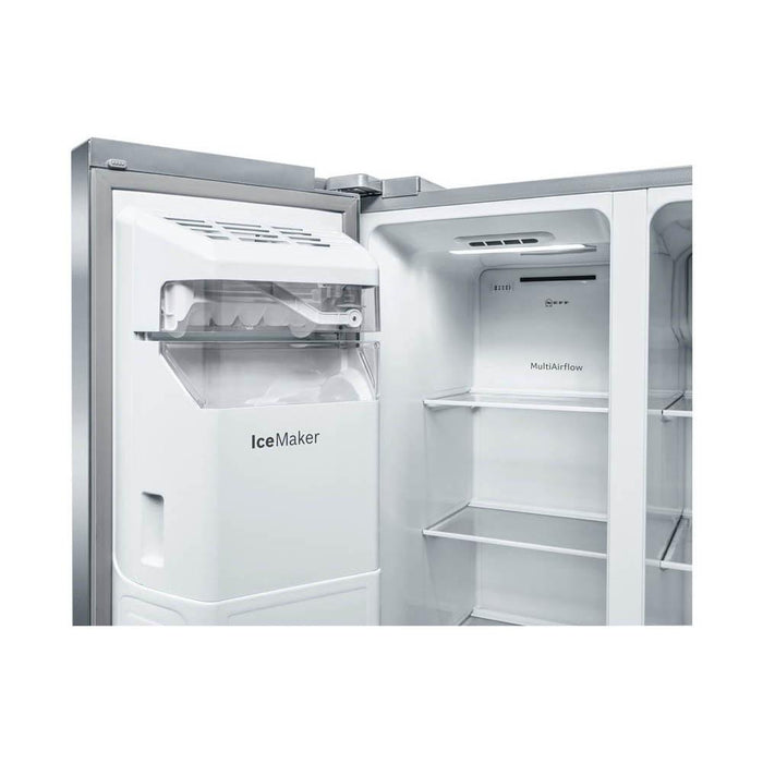 Neff N70 KA3923IE0G Freestanding Frost Free American Fridge Freezer - Stainless Steel - Unbeatable Bathrooms