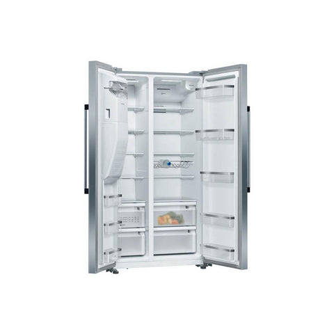 Neff N70 KA3923IE0G Freestanding Frost Free American Fridge Freezer - Stainless Steel - Unbeatable Bathrooms
