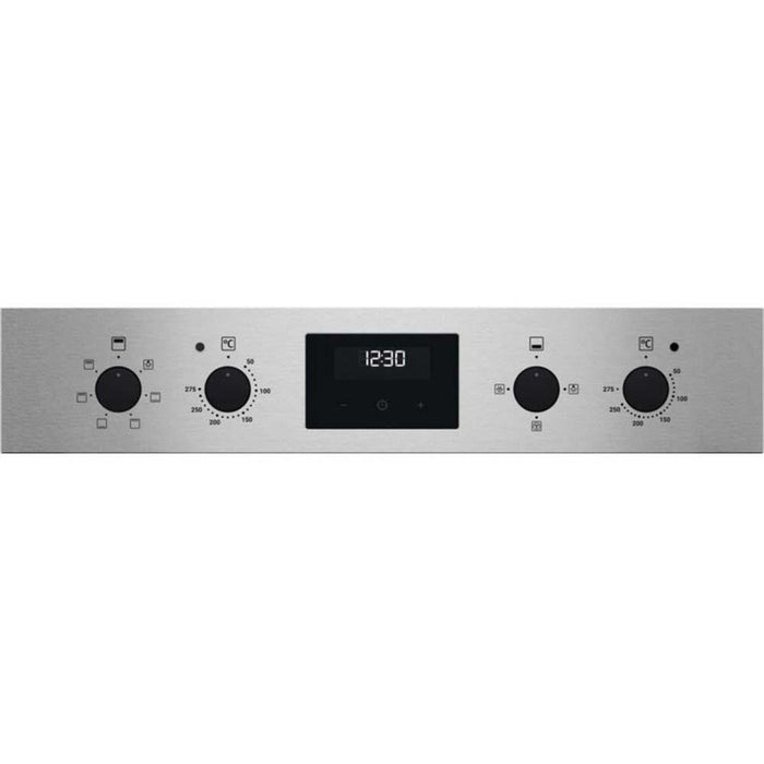 Zanussi ZKHNL3X1 Built In Double Stainless Steel Electric Oven - Unbeatable Bathrooms