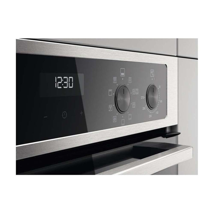 Zanussi ZKCNA4X1 Built In Double Stainless Steel Electric Oven - Unbeatable Bathrooms