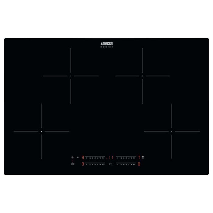 Zanussi ZITN844K 80cm Black Induction Hob - Unbeatable Bathrooms