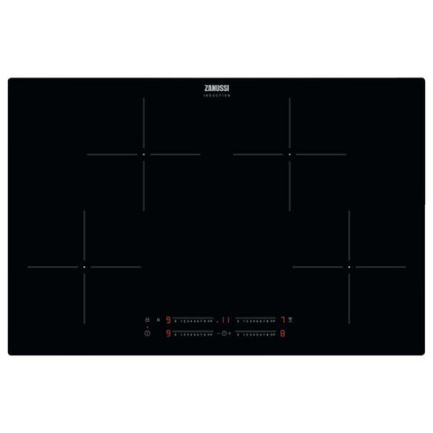 Zanussi ZITN844K 80cm Black Induction Hob - Unbeatable Bathrooms
