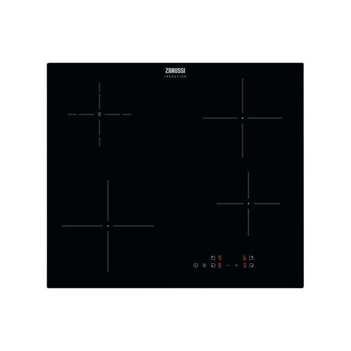 Zanussi ZITN646K 60cm Black Induction Hob - Unbeatable Bathrooms